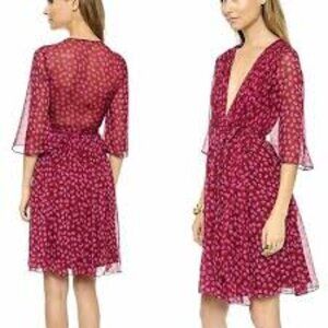 Diane Von Furstenberg Ballet Rose Alicia Silk Dress